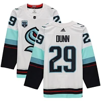 Vince Dunn White Seattle Kraken Autographed adidas Authentic Jersey with Inaugural Season Patch