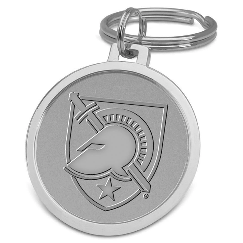 Silver Army Black Knights Team Logo Split-Wire Key Ring