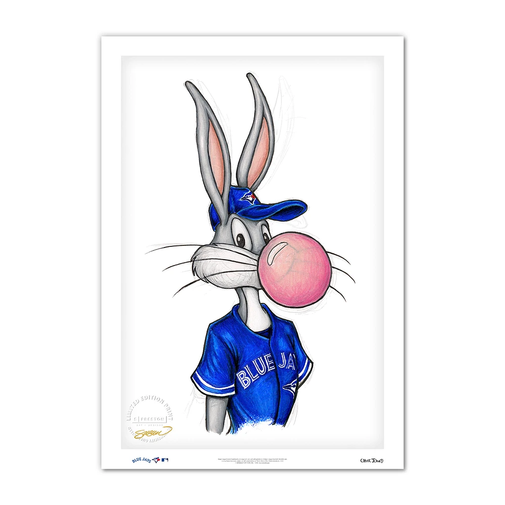 Bugs Bunny Toronto Blue Jays 24'' x 36'' Looney Tunes Fine Art Print