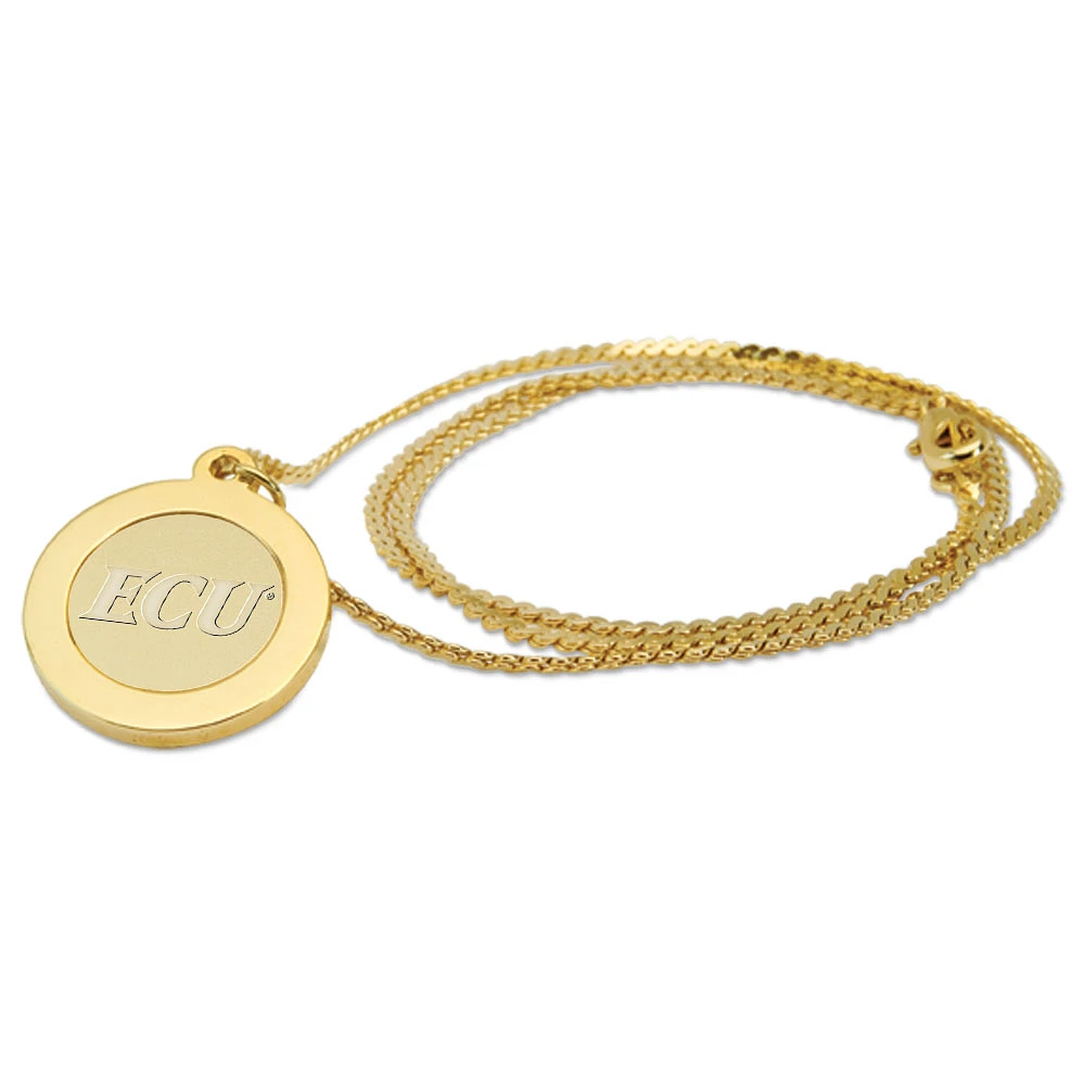 Women's Gold ECU Pirates Pendant Necklace