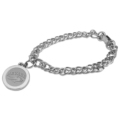 Women's Silver Nevada Wolf Pack Charm Bracelet