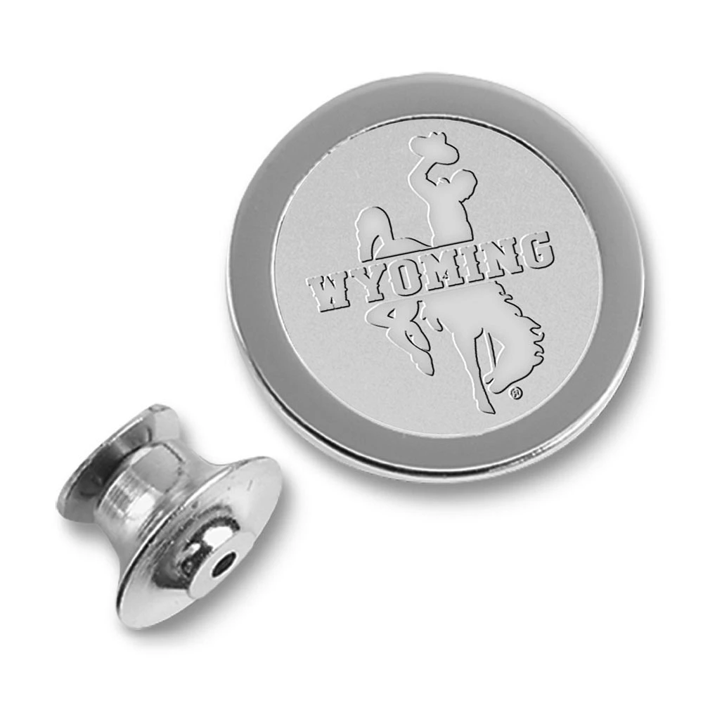 Men's Silver Wyoming Cowboys Lapel Pin