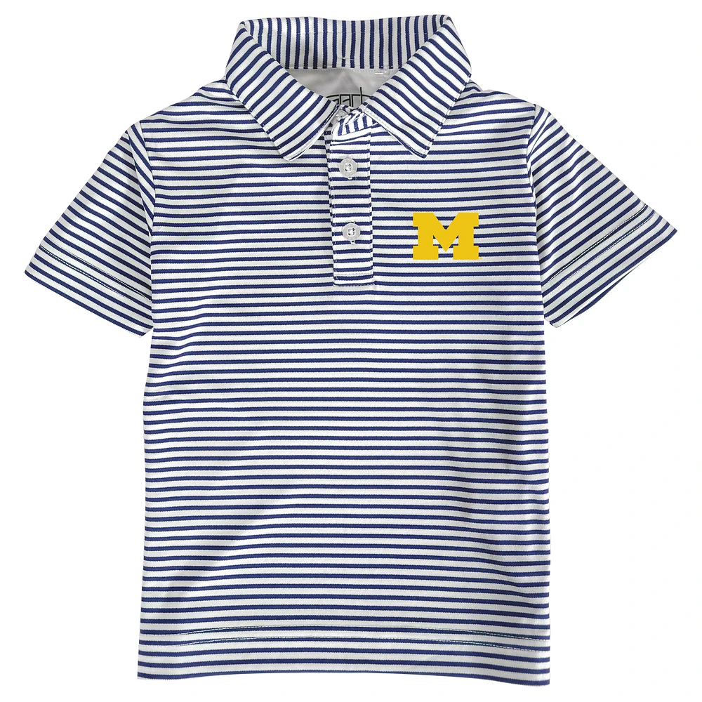 Toddler Garb Navy/White Michigan Wolverines Carson Polo