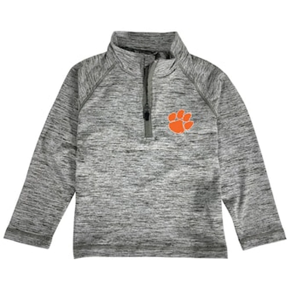 Toddler Garb Heathered Gray Clemson Tigers Matthew Quarter-Zip Pullover Jacket