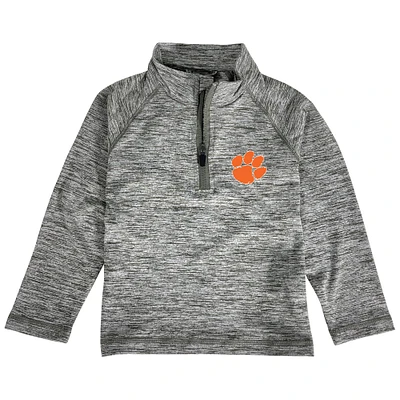 Toddler Garb Heathered Gray Clemson Tigers Matthew Quarter-Zip Pullover Jacket