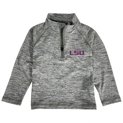 Toddler Garb Heathered Gray LSU Tigers Matthew Quarter-Zip Pullover Jacket