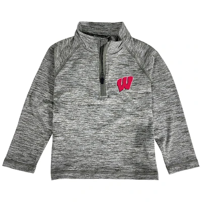 Toddler Garb Heathered Gray Wisconsin Badgers Matthew Quarter-Zip Pullover Jacket