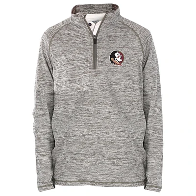 Youth Garb Heathered Gray Florida State Seminoles Matthew Quarter-Zip Pullover Jacket