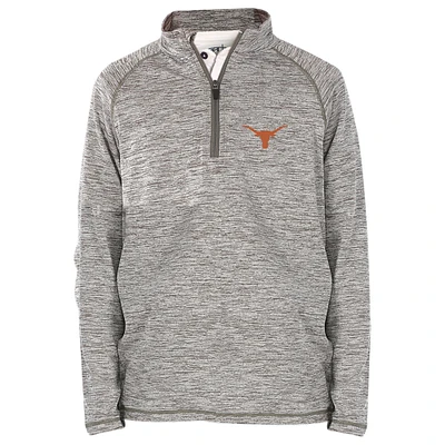 Youth Garb Heathered Gray Texas Longhorns Matthew Quarter-Zip Pullover Jacket