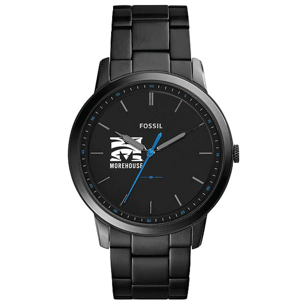 Fossil Black Morehouse Maroon Tigers The Minimalist Slim Stainless Steel Watch