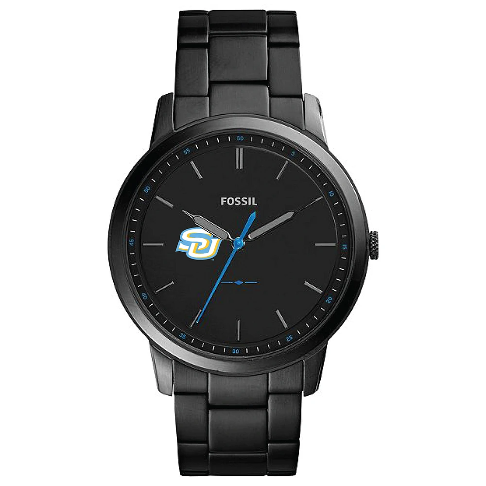 Fossil Black Southern University Jaguars The Minimalist Slim Stainless Steel Watch