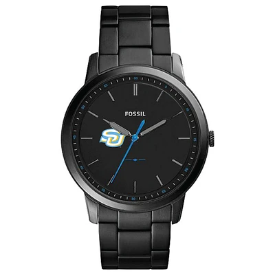 Fossil Black Southern University Jaguars The Minimalist Slim Stainless Steel Watch