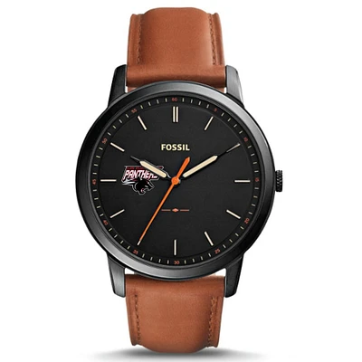 Fossil Black Clark Atlanta University Panthers The Minimalist Slim Watch
