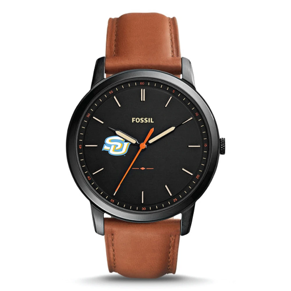 Fossil Black Southern University Jaguars The Minimalist Slim Watch