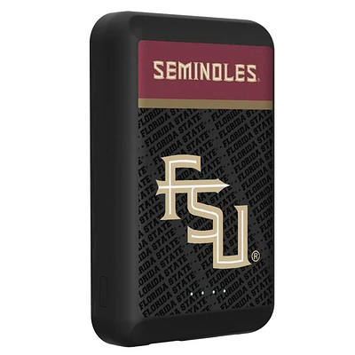 Florida State Seminoles Endzone Plus Logo Wireless Power Bank