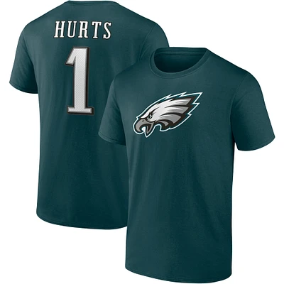 Men's Jalen Hurts Midnight Green Philadelphia Eagles Player Icon T-Shirt