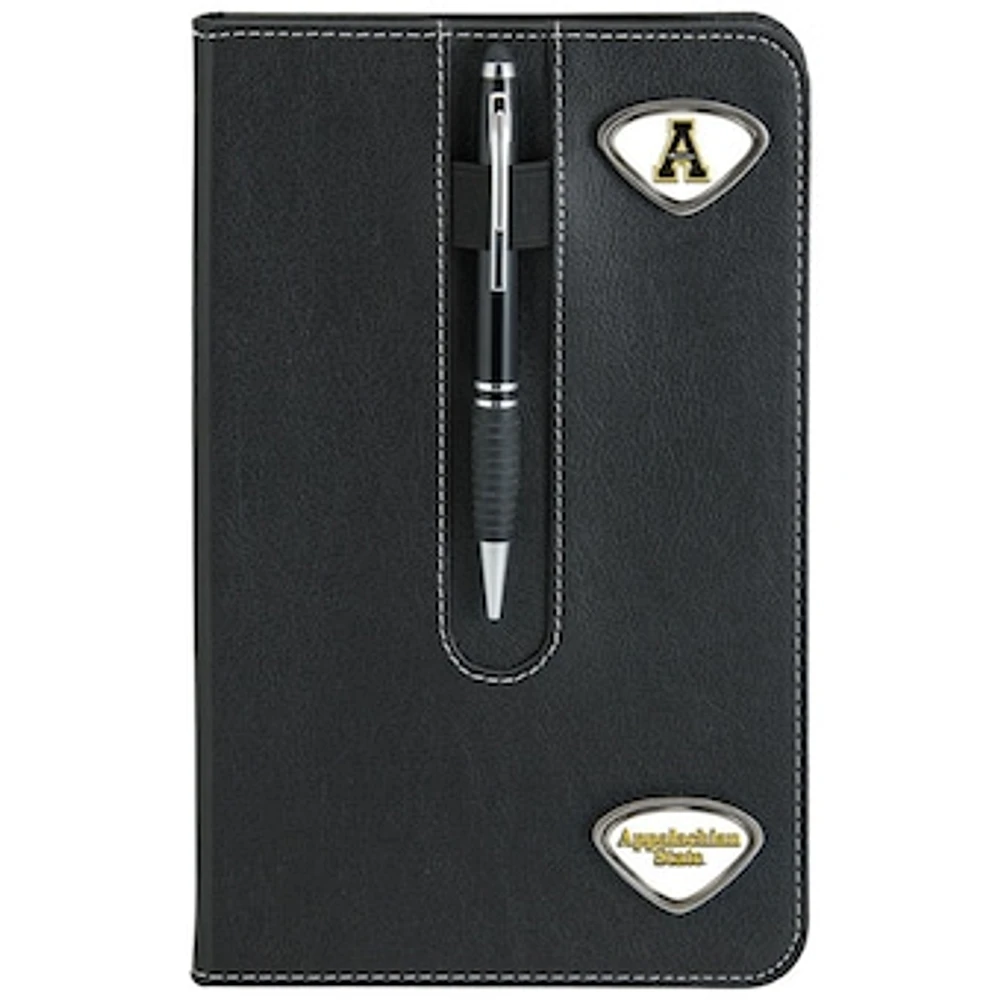 Black Appalachian State Mountaineers Business Notebook