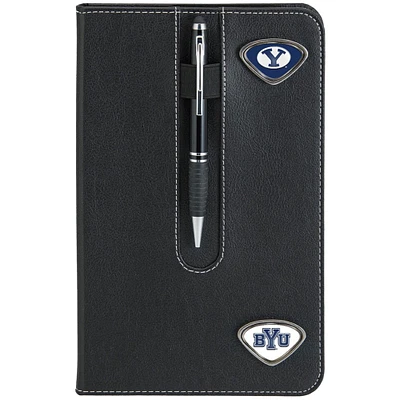 Black BYU Cougars Business Notebook