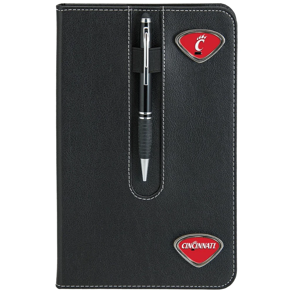 Black Cincinnati Bearcats Business Notebook
