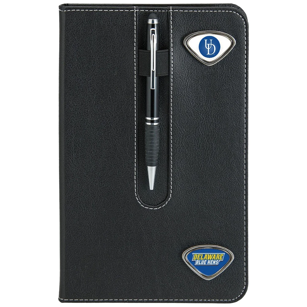 Black Delaware Fightin' Blue Hens Business Notebook