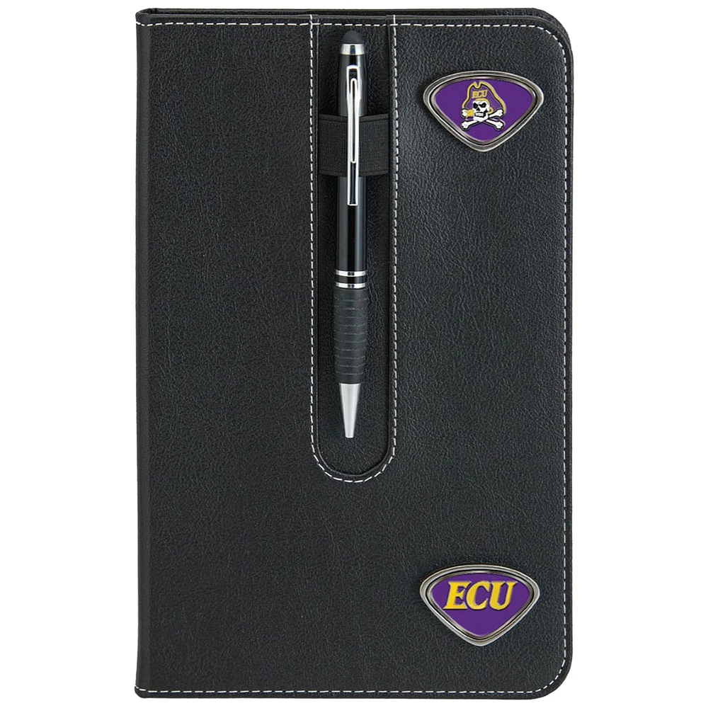 Black ECU Pirates Business Notebook