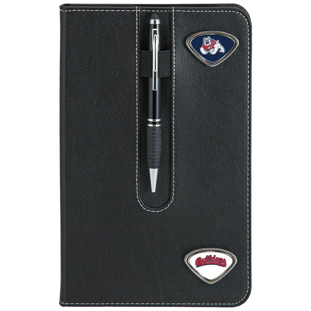Black Fresno State Bulldogs Business Notebook