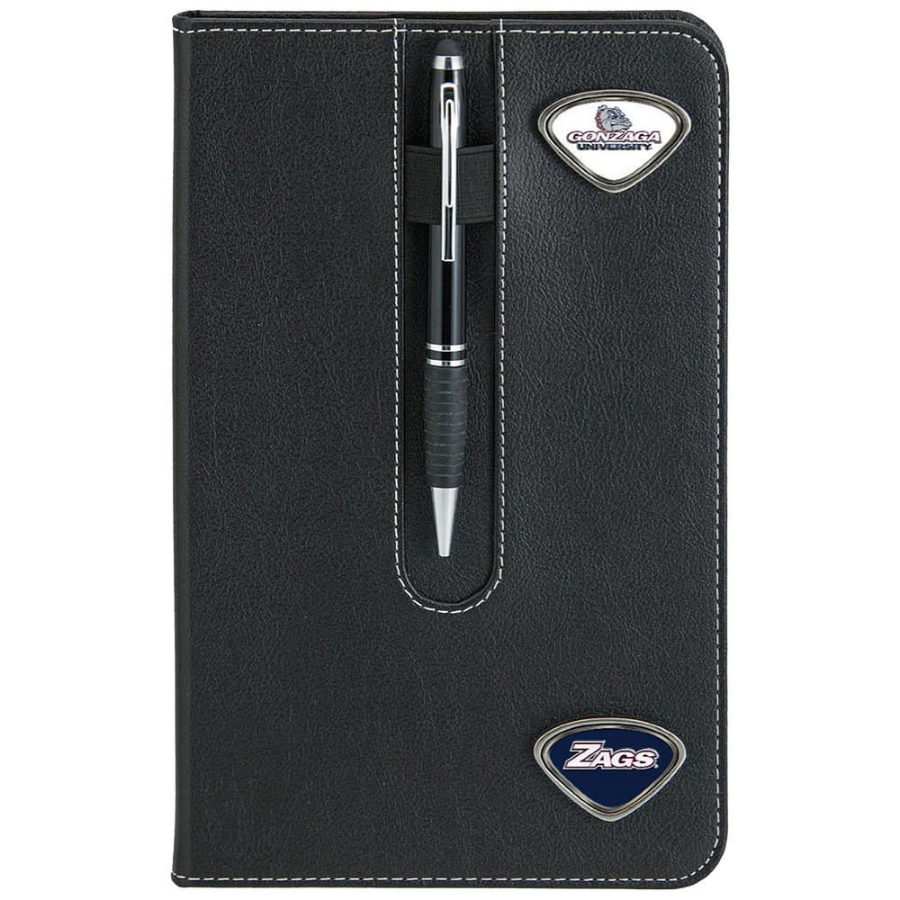 Black Gonzaga Bulldogs Business Notebook