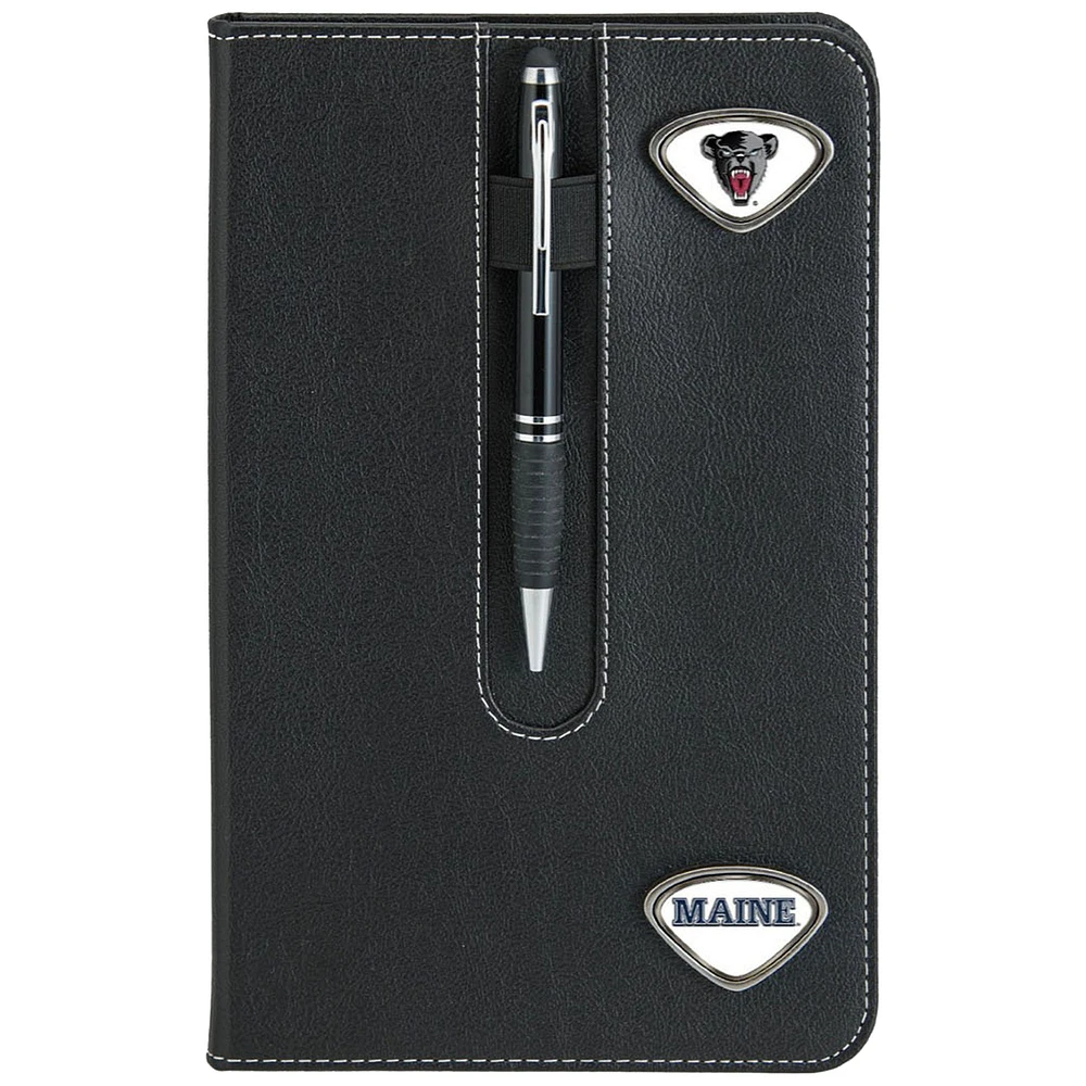 Black Maine Black Bears Business Notebook