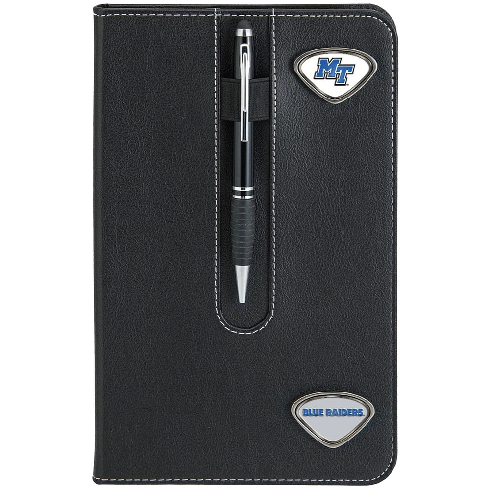 Black MTSU Blue Raiders Business Notebook