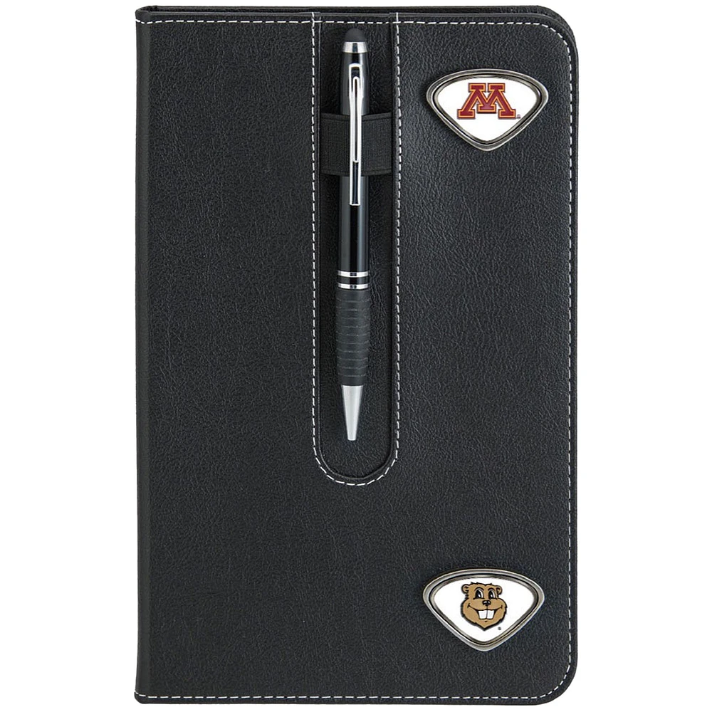 Black Minnesota Golden Gophers Business Notebook