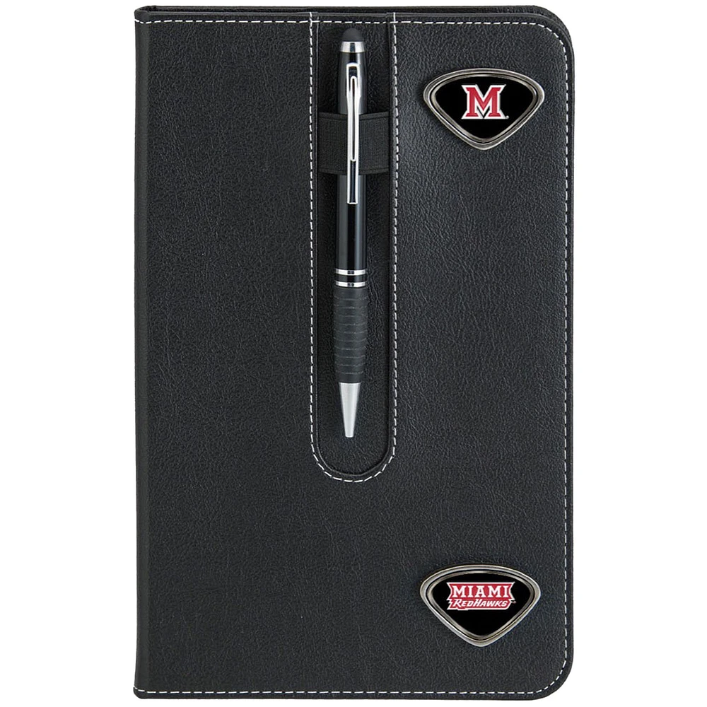 Black Miami University RedHawks Business Notebook