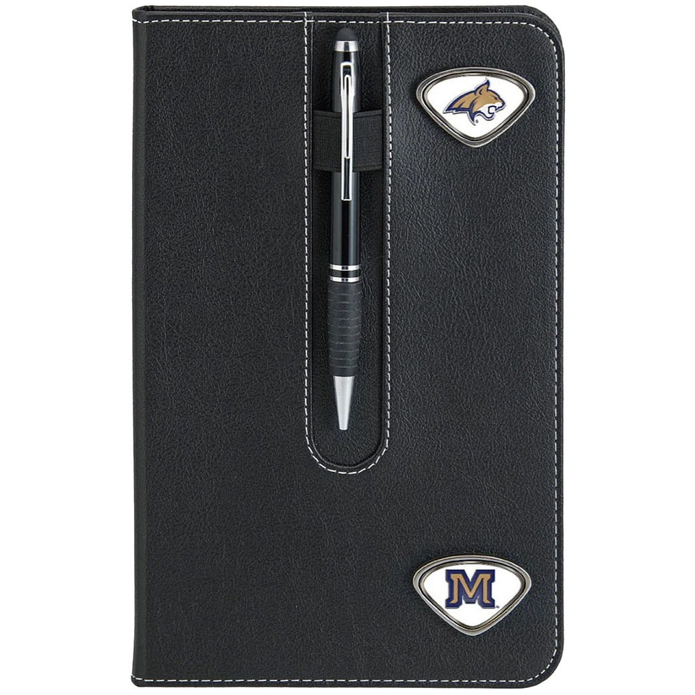 Black Montana State Bobcats Business Notebook