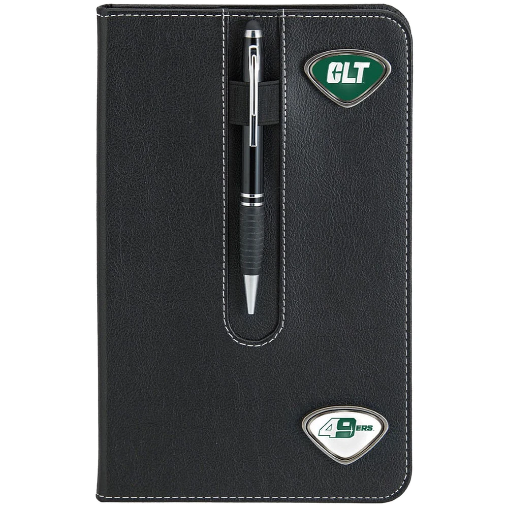Black Charlotte 49ers Business Notebook