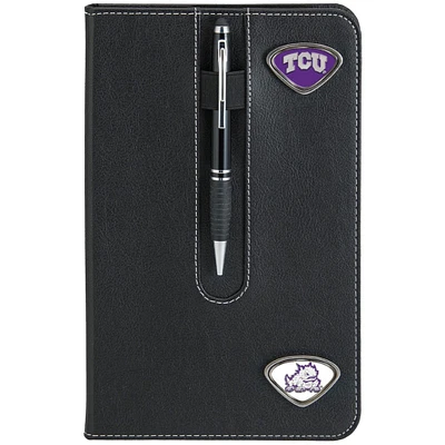 Black TCU Horned Frogs Business Notebook