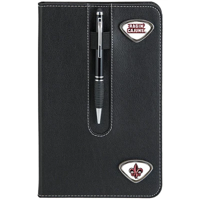 Black Louisiana Ragin' Cajuns Business Notebook