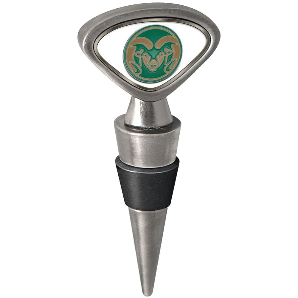 Silver Colorado State Rams Wine Stopper
