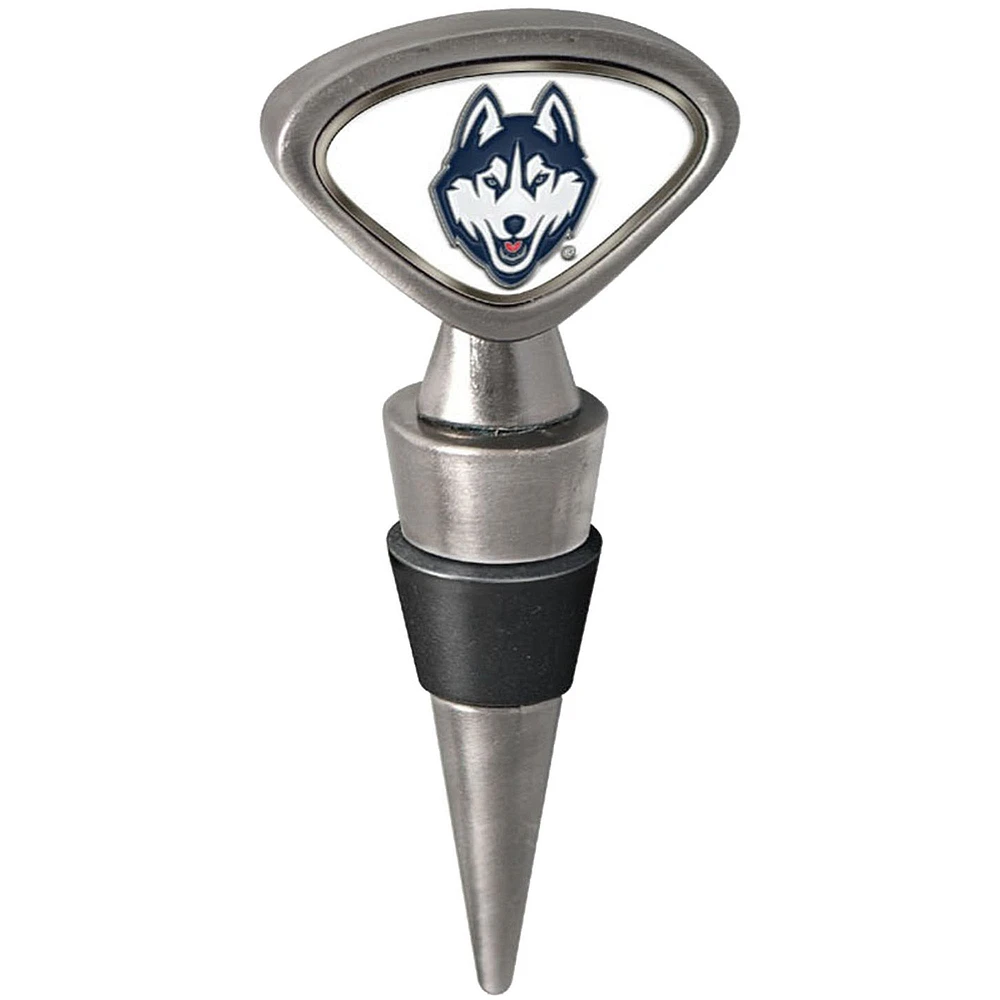 Silver UConn Huskies Wine Stopper