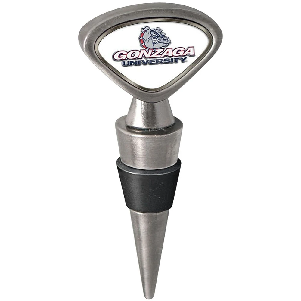 Silver Gonzaga Bulldogs Wine Stopper