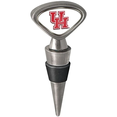 Silver Houston Cougars Wine Stopper