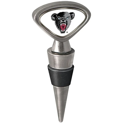 Silver Maine Black Bears Wine Stopper