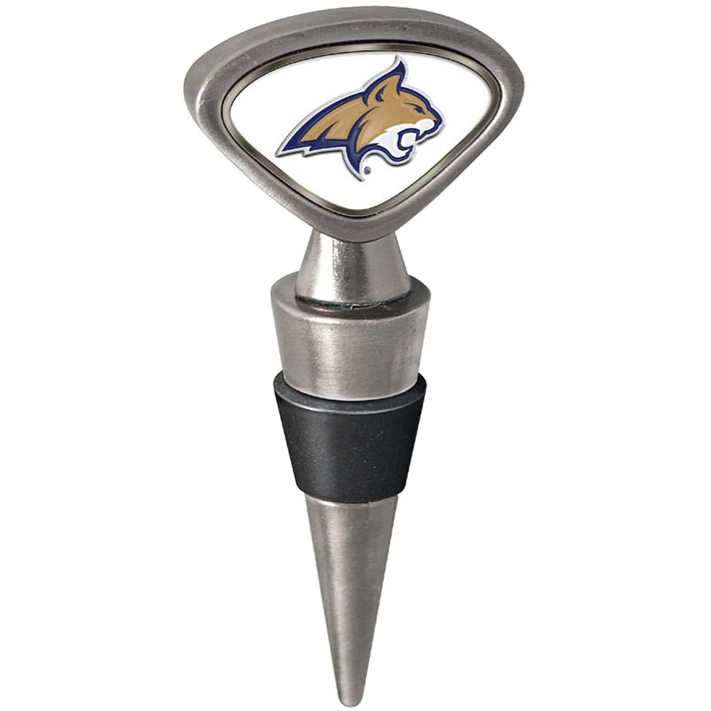 Silver Montana State Bobcats Wine Stopper