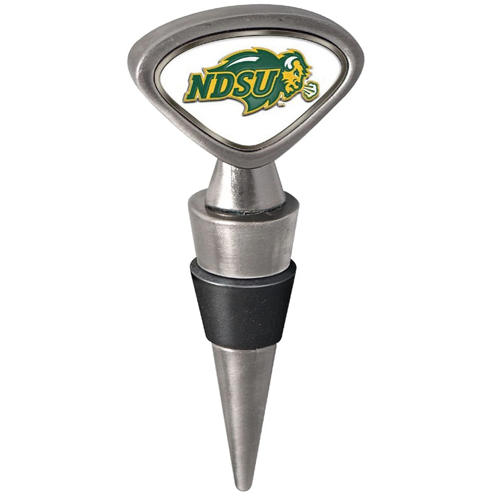 Silver NDSU Bison Wine Stopper