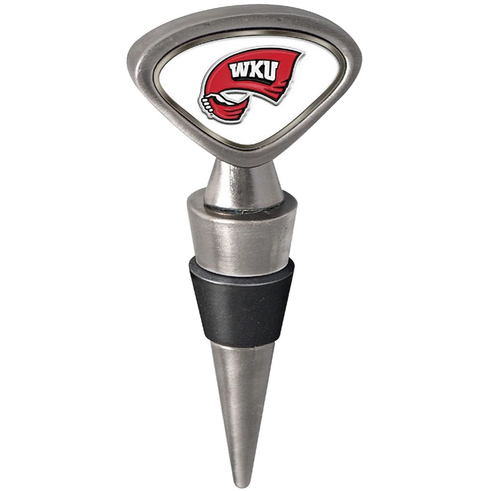 Silver Western Kentucky Hilltoppers Wine Stopper