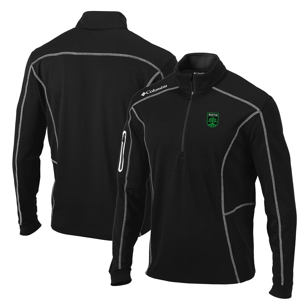 Men's Columbia Black Austin FC Shotgun Quarter-Zip Pullover Jacket