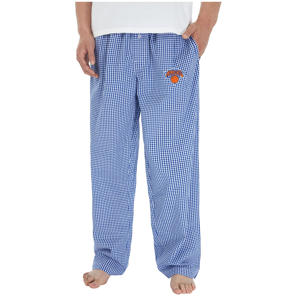 Men's Concepts Sport Blue/White New York Knicks Tradition Woven Pants