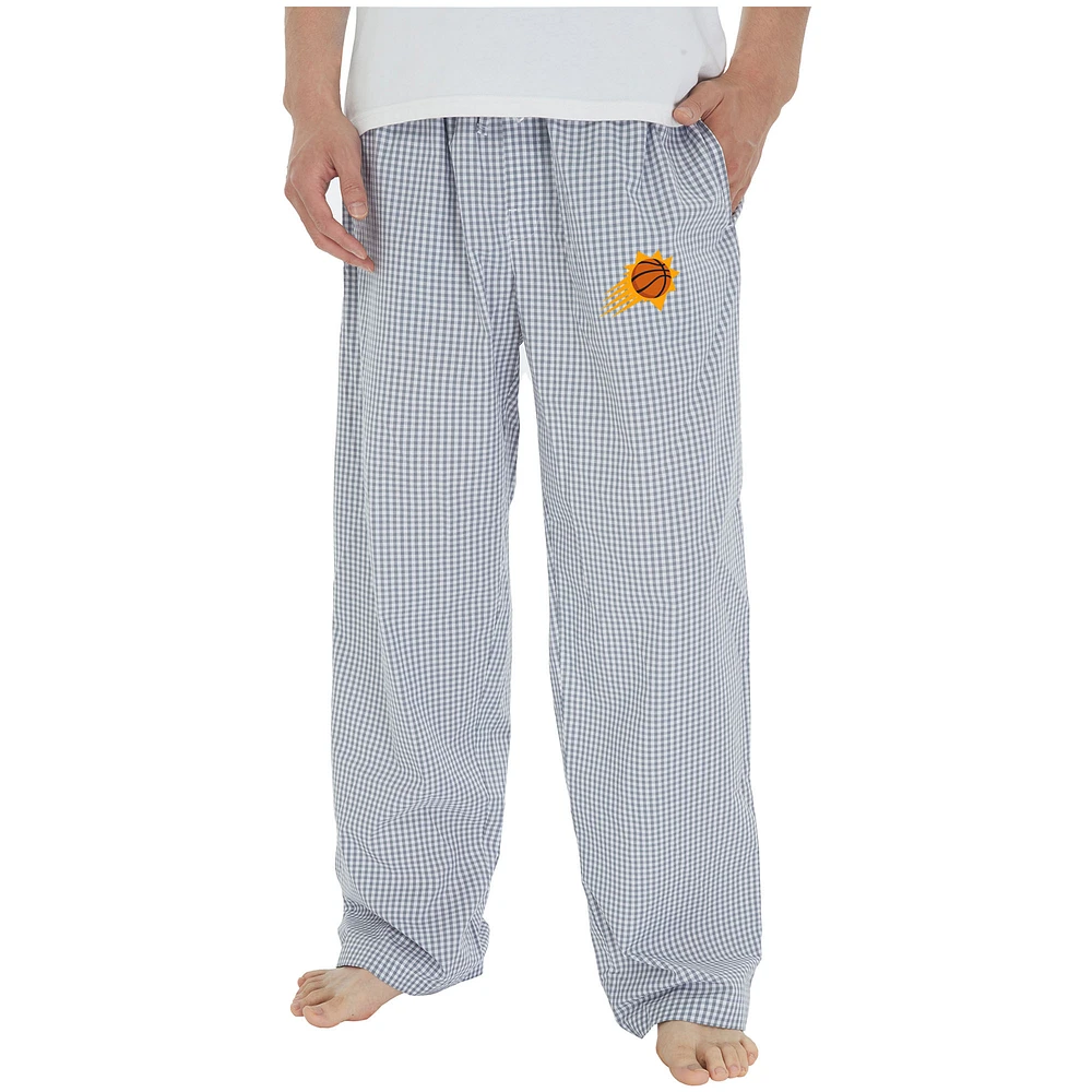 Men's Concepts Sport Gray/White Phoenix Suns Tradition Woven Pants