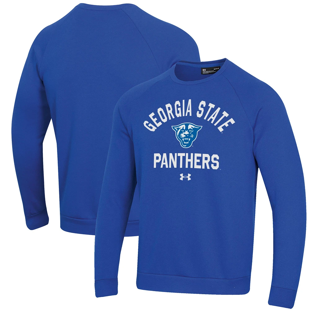 Men's Under Armour Royal Georgia State Panthers All Day Fleece Pullover Sweatshirt