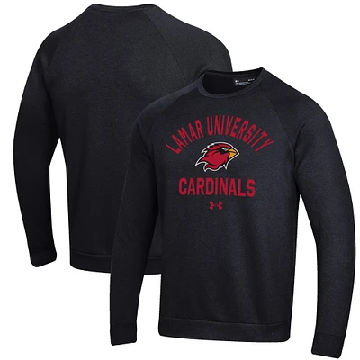Men's Under Armour Black Lamar Cardinals All Day Fleece Pullover Sweatshirt