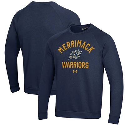 Men's Under Armour Navy Merrimack College Warriors All Day Fleece Pullover Sweatshirt
