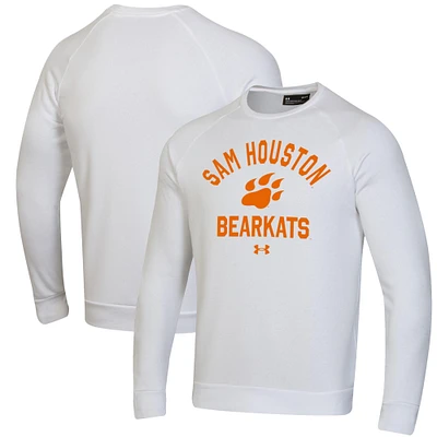 Men's Under Armour White Sam Houston State Bearkats All Day Fleece Pullover Sweatshirt